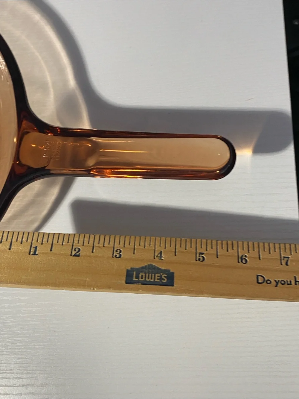 Vintage Visions Corning France Amber Glass 8.5
